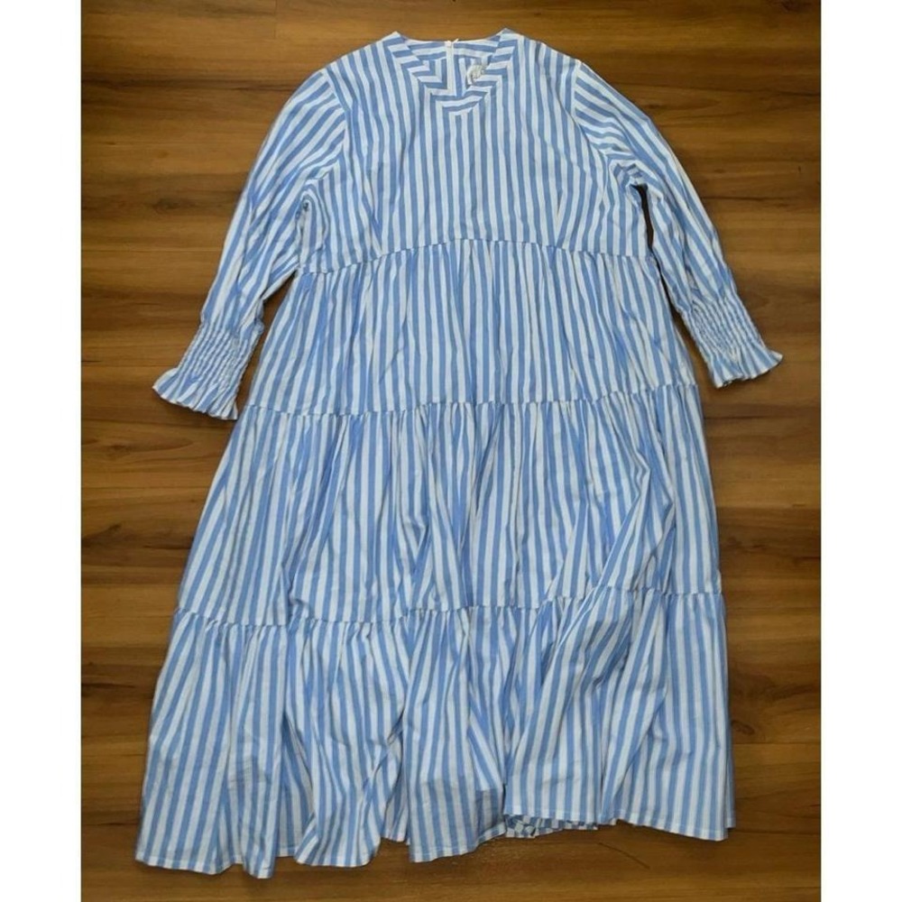 Womens Dainty Jewells Babydoll Tiered Cottagecore Ruffled Dress